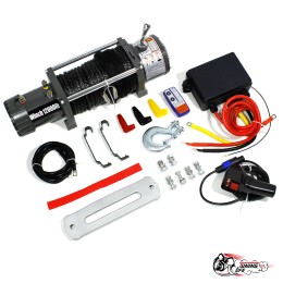 Лебедка 12V Electric Winch 12000lbs / 5443 кг с кевларовым тросом 10mm 1521