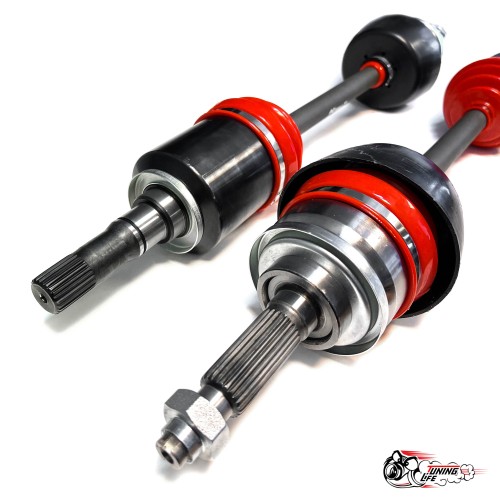 Привода в сборе усиленные со шрусами 21213/21 22 шлица БЕЗ АБС (проточка под лифт)