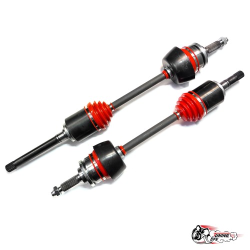 Привода в сборе усиленные со шрусами 21213/21 22 шлица БЕЗ АБС (проточка под лифт)