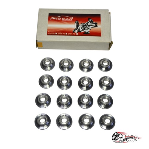Тарелки клапана 16V Procar (титан-алюминий) 1.5мм роспуск 16 шт.