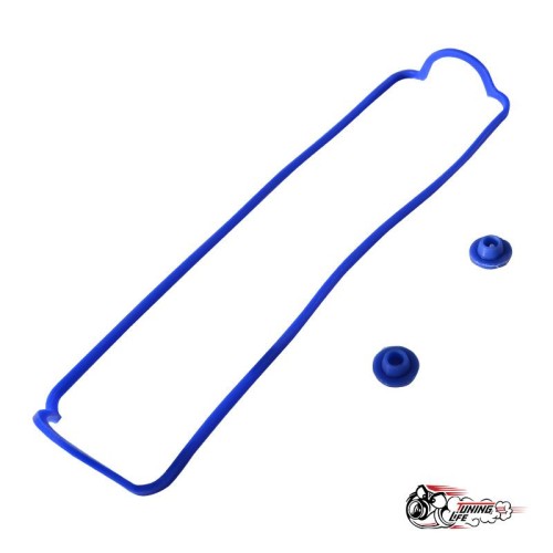 Прокладка клапанной крышки 8в (прокладка1шт+втулка2шт) СИНИЙ СS20