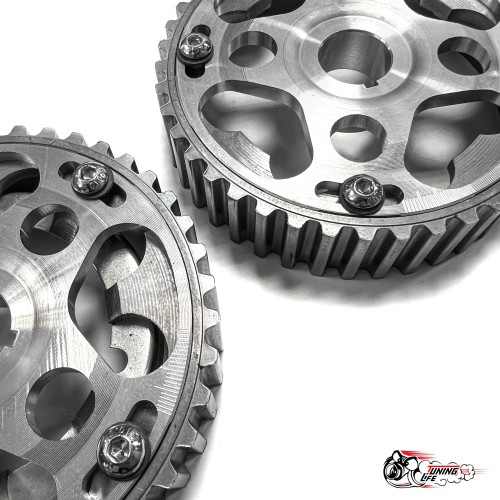 Шестерни разрезные 2170 приора 16V (алюм. ступица) вырезанные СПОРТ с маркерным диском