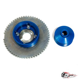 Шкивы к/вала и генератора (к-т) Ручейковый ремень (Синие)