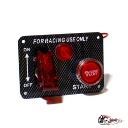 Панель зажигания универсальная 1 тумблер карбон