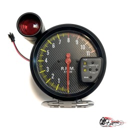 Тахометр RS 5 дюймов со вспышкой черный