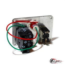 Панель зажигания универсальная 1 тумблер карбон