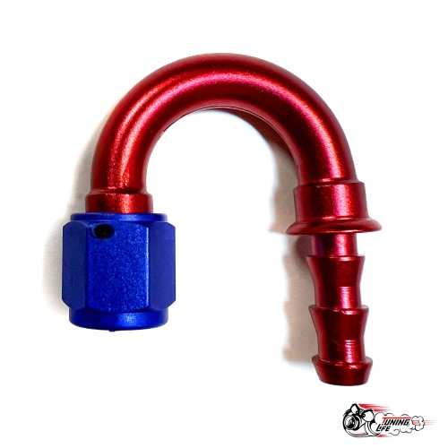 Фитинг AN4 180 градусов (резьба-хомут)