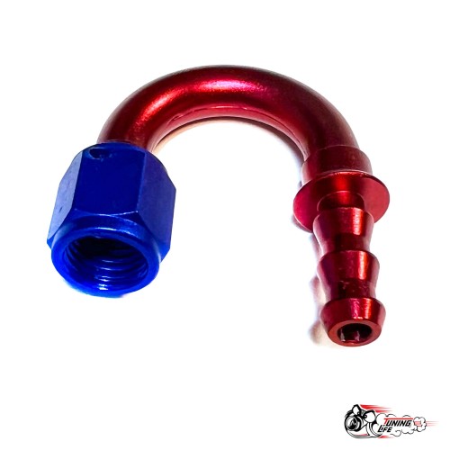 Фитинг AN4 180 градусов (резьба-хомут)