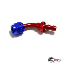 Фитинг AN4 45гр (резьба - хомут)