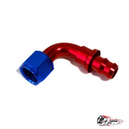 Фитинг AN10 90 градусов (резьба - хомут)