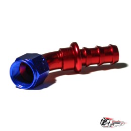 Фитинг AN6 45гр (резьба-хомут)