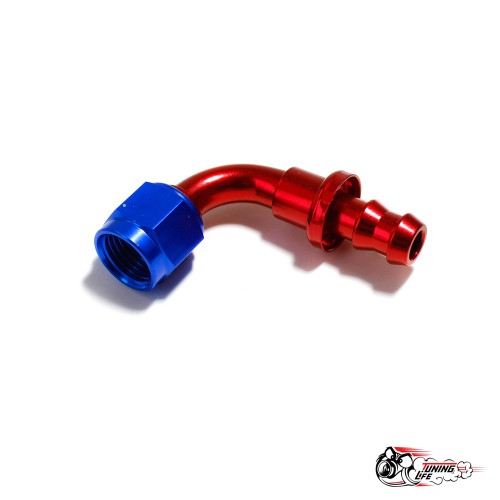 Фитинг AN4 90 градусов (резьба-хомут)