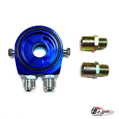 Проставка под масляный радиатор без выноса фильтра (Синяя)