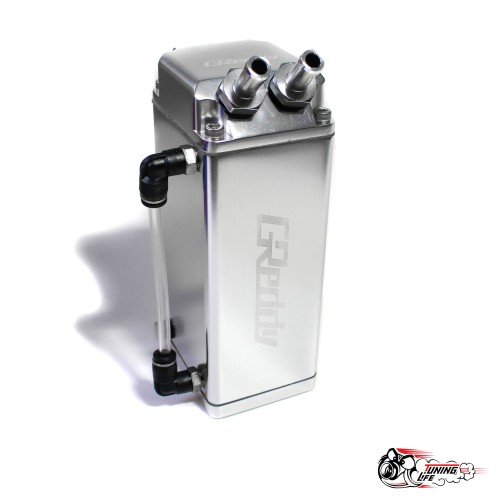 Маслоуловитель Greddy style квадрат серебро