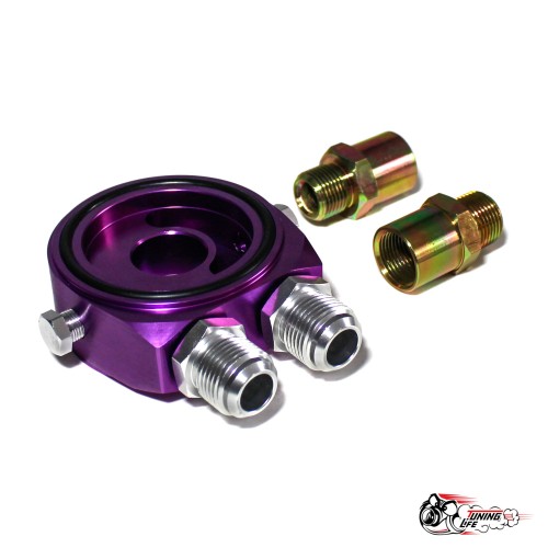 Проставка под масляный радиатор без выноса фильтра (Фиолетовая)