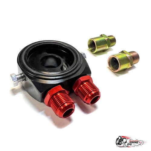 Проставка под масляный радиатор без выноса фильтра (Черная)