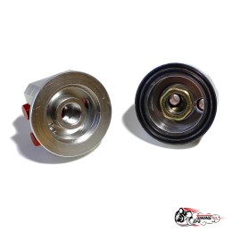 Проставка под масляный радиатор с выносом фильтра серебро