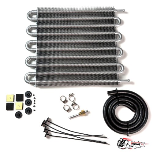 Радиатор дополнительный охлаждения АКПП 10 рядов (серый)