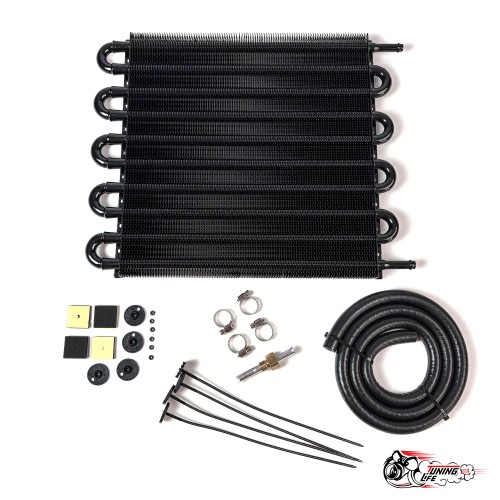 Радиатор дополнительный охлаждения АКПП 10 рядов (черный)