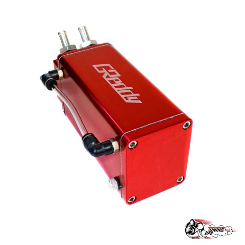 Маслоуловитель Greddy style квадрат красный