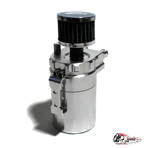 Маслоуловитель с боковыми выходами серый с щупом и фильтром