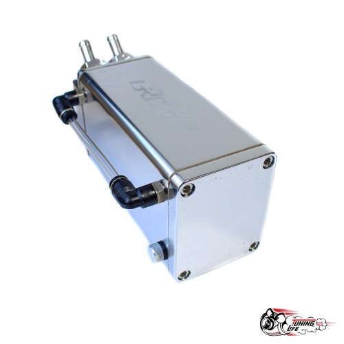 Маслоуловитель Greddy style квадрат серебро