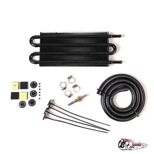 Радиатор дополнительный охлаждения АКПП 4 ряда (черный)