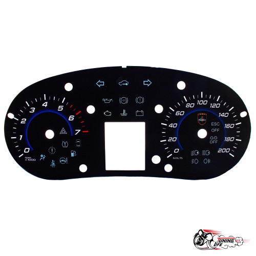 Шкала Гранта Sport Blue 1д. (под заводские кольца)