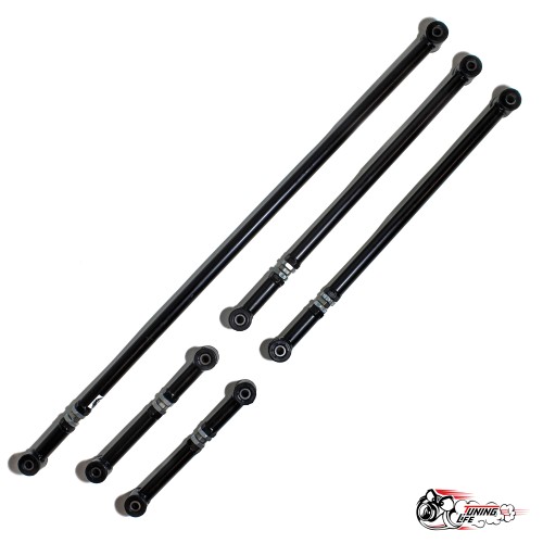 Реактивные тяги СПОРТ (труба 2.8мм) регулируемые ВСЕ (ЧЕРНЫЕ)