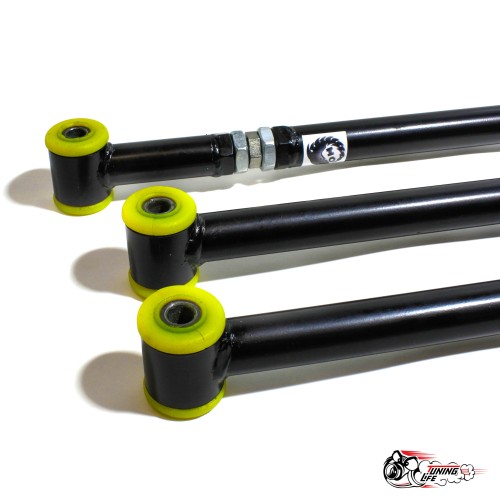 Реактивные тяги СПОРТ (труба 2.8мм) рег. панара (ЧЕРНЫЕ) на ПУ