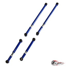 Реактивные тяги тюнинг 4шт (труба 1.5мм) БЕЗ ПАНАРЫ (СИНИЕ) Рег. ВСЕ