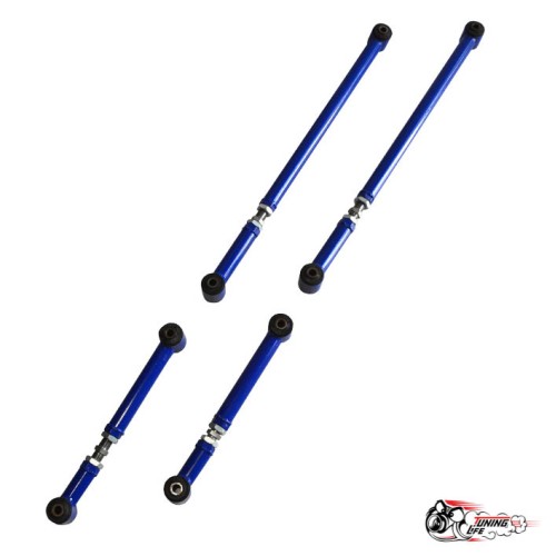 Реактивные тяги тюнинг 4шт (труба 1.5мм) БЕЗ ПАНАРЫ (СИНИЕ) Рег. ВСЕ