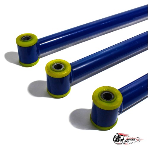 Реактивные тяги тюнинг (труба 1.5мм) БЕЗ регулировок (СИНИЕ) на ПУ