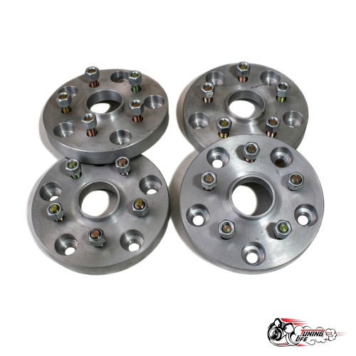 Проставки колесные (5х139.7 - 5х114.3 цо 98.5 - 60.1)25мм СБ 4шт (НИВА - ЯПОНИЯ)со шпильками 12х1.25