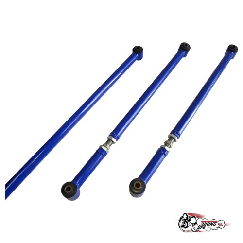 Реактивные тяги тюнинг (труба 1.5мм) регулируемые ВСЕ (СИНИЕ)