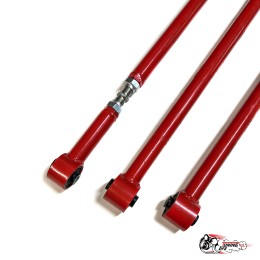 Реактивные тяги (труба 1.5мм) НИВА УРБАН регулируемая панара, КРАСНЫЕ ТЕХНОПРОДУКТ