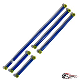 Реактивные тяги тюнинг (труба 1.5мм) регулируемая панара (СИНИЕ) на ПУ