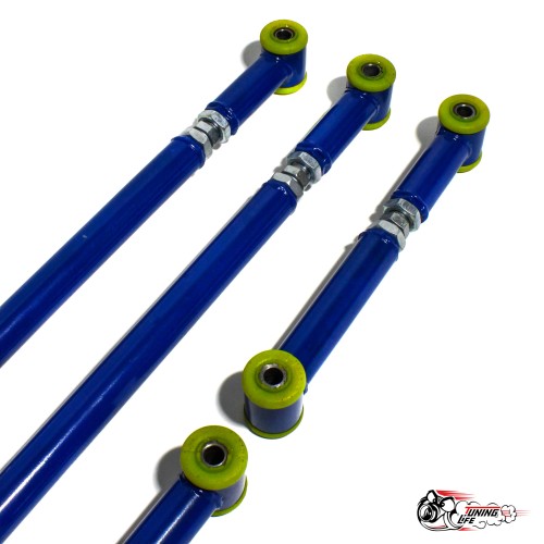 Реактивные тяги тюнинг 4шт (труба 1.5мм) БЕЗ ПАНАРЫ (СИНИЕ) Рег. ВСЕ на ПУ