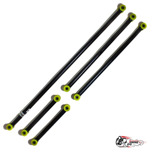 Реактивные тяги СПОРТ (труба 2.8мм) рег. панара (ЧЕРНЫЕ) на ПУ
