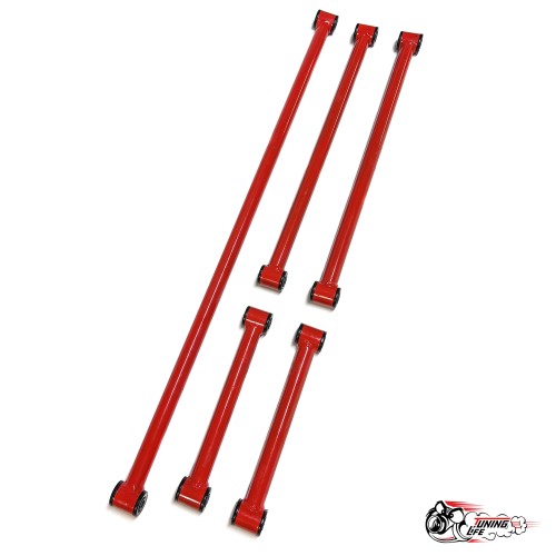 Реактивные тяги (труба 1.5мм) БЕЗ регулировок (КРАСНЫЕ) ТЕХНОПРОДУКТ