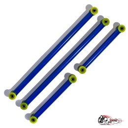 Реактивные тяги тюнинг 4шт (труба 1.5мм) БЕЗ ПАНАРЫ (СИНИЕ) на ПУ