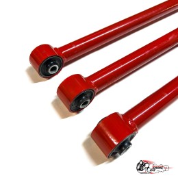 Реактивные тяги (труба 1.5мм) НИВА УРБАН БЕЗ регулировок, КРАСНЫЕ ТЕХНОПРОДУКТ