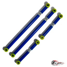 Реактивные тяги тюнинг 4шт (труба 1.5мм) БЕЗ ПАНАРЫ (СИНИЕ) Рег. ВСЕ на ПУ