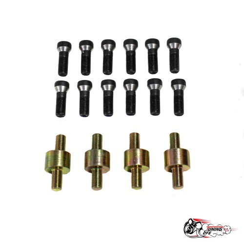 Проставки колесные (4х98 - 5х114.3 цо 58.6-60.1) 20мм СБ 4шт со шпильками 12х1.25 б+ш+э