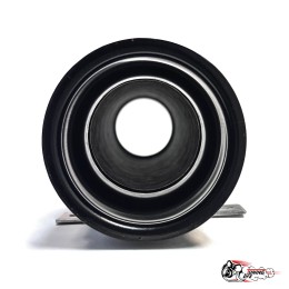 Холодный впуск гофрированный черный