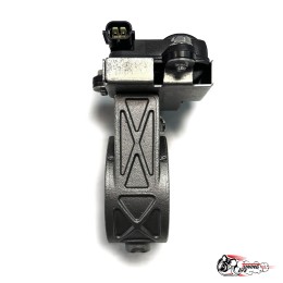 Заслонка электро с комплектом для подключения и двумя брелками + отводы 2.5 (63мм)