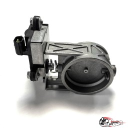 Заслонка электро с комплектом для подключения и двумя брелками + отводы 2.5 (63мм)