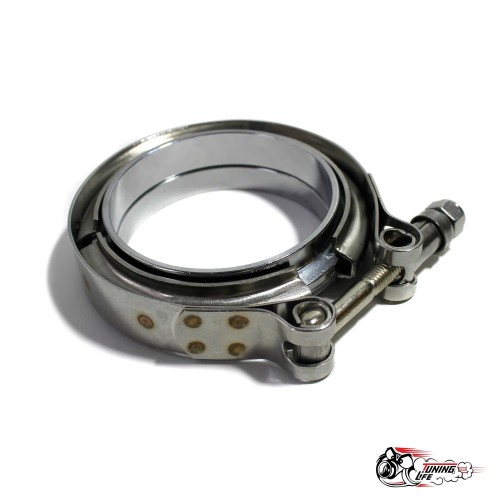 Хомут v-band с фланцами 2.25 (57мм) НЕРЖА