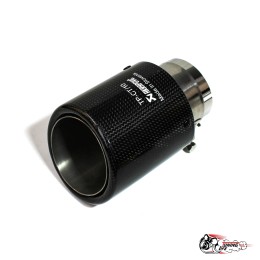 Насадка на глушитель НЕРЖ Акрапович с закруглением глянец Ф 63-89