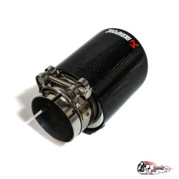 Насадка на глушитель НЕРЖ Акрапович с закруглением глянец Ф 63-89